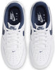 Big Kid's Nike Air Force 1 White/Midnight Navy (FV5948 104)