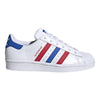 Big Kid's Adidas Superstar J FTWWHT/BLUE/SCARLE (FW5851)