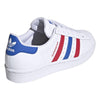 Big Kid's Adidas Superstar J FTWWHT/BLUE/SCARLE (FW5851)