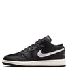 Big Kid's Jordan 1 Low SE Black/Metallic Silver-Sail (FZ3921 001)
