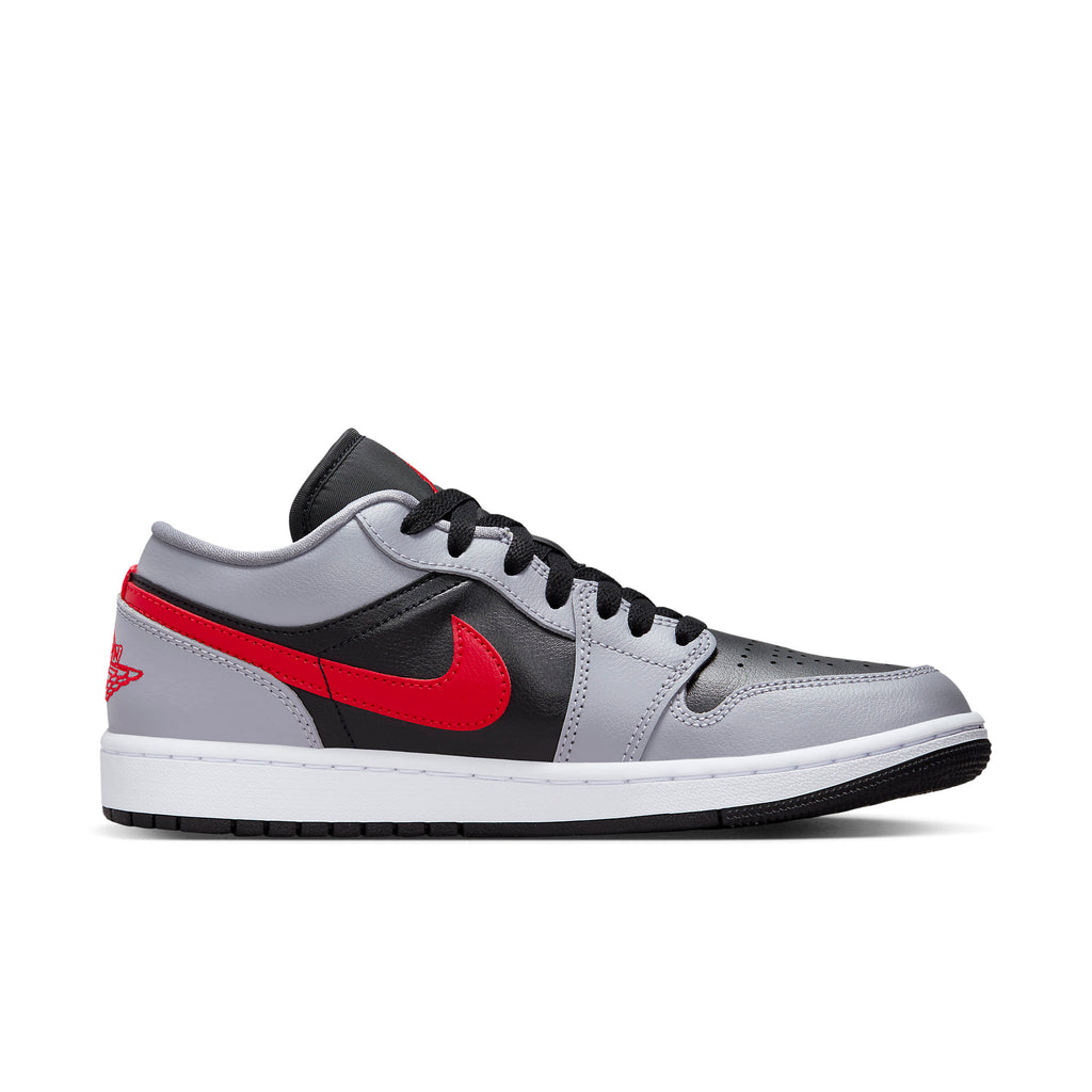 Women's Jordan 1 Low Cement Grey/Fire Red-Black (FZ4183 002)