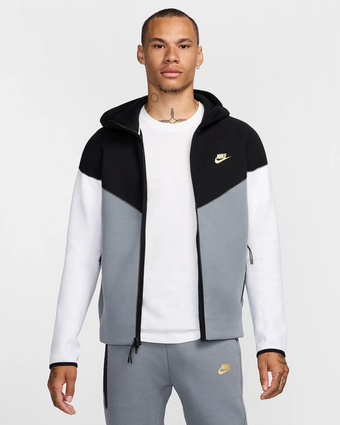 Nike Sportswear Tech Fleece Hoodie Black/Cool Grey/White/Metallic Gold
