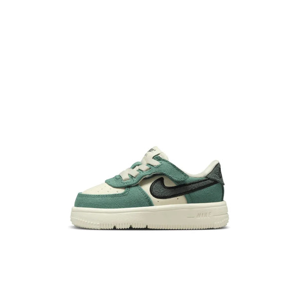 Toddler's Nike Force 1 Low Easyon LV8 Coconut Milk/Vntg Grn (FZ6744 100)