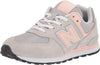 Big Kid's New Balance 574 Core Grey Pink (GC574EVK)