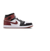Men's Jordan 1 Mid SE White/Dark Pony-Black (HF3216 102)