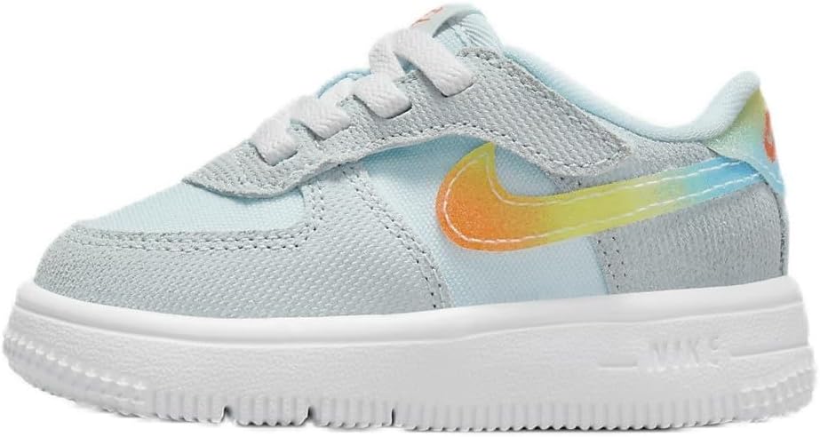 Toddler's Nike Air Force 1 Low Easyon BT Glacier Blue/Orng (HF4784 474)