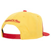 Mitchell & Ness Gold/Red NBA Atlanta Hawks Sharktooth HWC Snapback - OSFA
