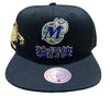 Men's Mitchell & Ness Blck NBA Dallas Mavericks Water Tiger HWC Snapback - OSFA