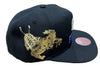 Men's Mitchell & Ness Blck NBA Dallas Mavericks Water Tiger HWC Snapback - OSFA