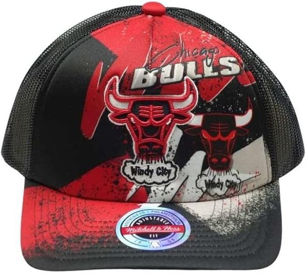 Mitchell & Ness Black NBA Chicago Bulls Hyper Trucker HWC Snapback - OSFA