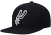Mitchell & Ness Black NBA San Antonio Spurs Team Ground 2.0 Snapback - OSFA