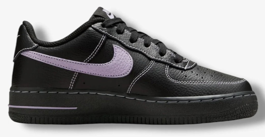 Big Kid's Nike Air Force 1 LV8 4 Black/Hydrangeas (HJ4563 001)