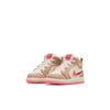 Toddler's Jordan 1 Mid SE Desert/Fusion Red-Pale Ivory (HJ5959 206)