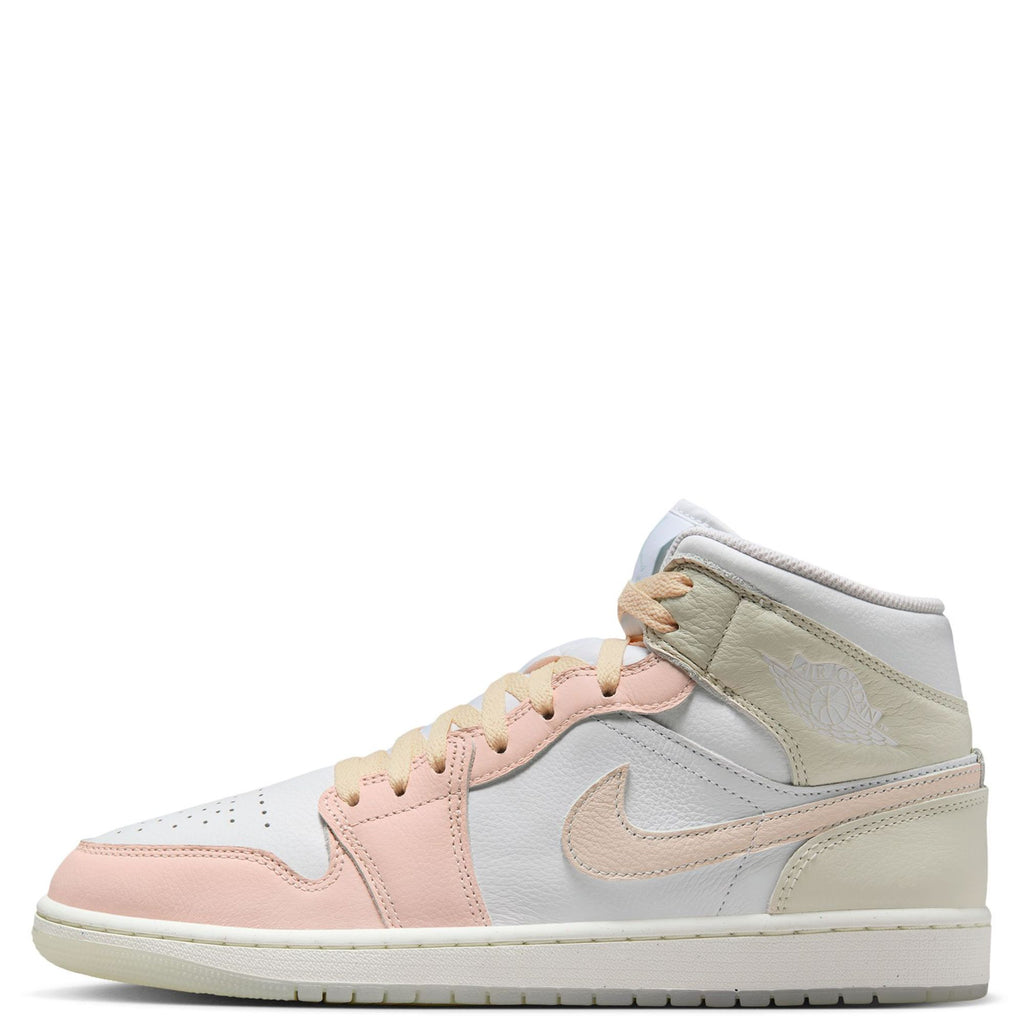 Men's Jordan 1 Mid SE White/Guava Ice-Sea Glass (HJ6654 100)