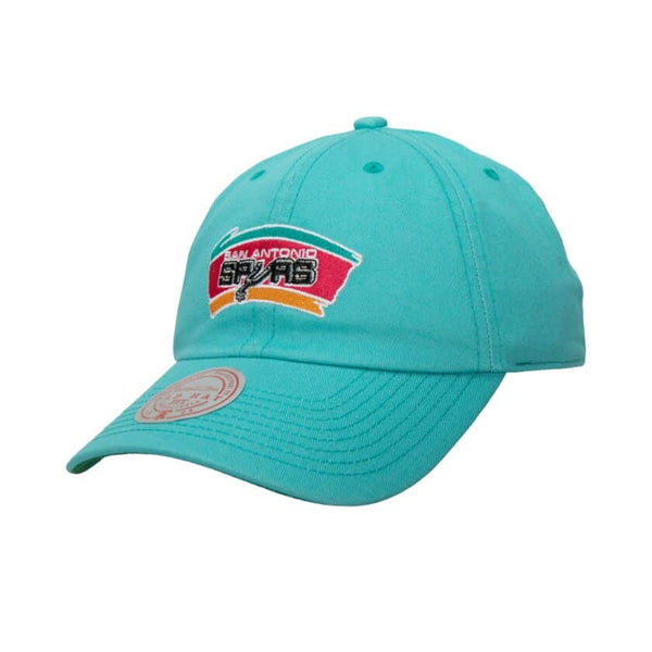 Mitchell & Ness Teal NBA San Antonio Spurs Team Ground HWC Strapback - OS