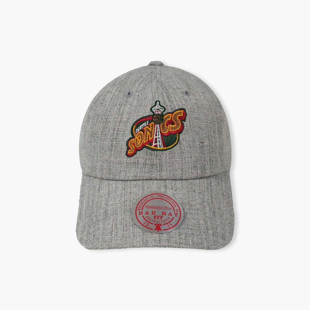 Mitchell & Ness Gy Hthr NBA Seattle Sonics Team Heather 2.0 HWC Strapback - OS