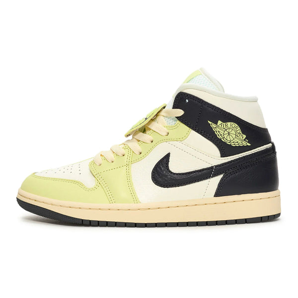 Women's Air Jordan 1 Mid SE Sail/Luminous Green-Anthracite (HQ3008 130)