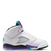 Little Kid's Jordan 5 Retro OG White/New Emerald-Grape Ice (HQ7979 100)