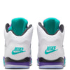 Little Kid's Jordan 5 Retro OG White/New Emerald-Grape Ice (HQ7979 100)