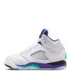 Little Kid's Jordan 5 Retro OG White/New Emerald-Grape Ice (HQ7979 100)