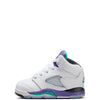 Toddler's Jordan 5 Retro OG White/New Emerald-Grape Ice (HQ7981 100)