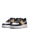 Big Kid's Nike Force 1 BG Black/Metallic Silver-White (HV0937 010)