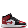 Big Kid's Jordan 1 Mid Black/Varsity Red-White (HV4399 006)