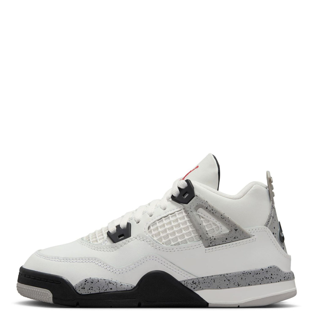 Little Kid's Jordan 4 Retro OG Summit White/Fire Red (IB4388 100)