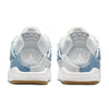Toddler's Jordan 4 Retro Tex Sail/Worn Blue-Metallic Gold (IB6714 100)