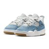 Toddler's Jordan 4 Retro Tex Sail/Worn Blue-Metallic Gold (IB6714 100)