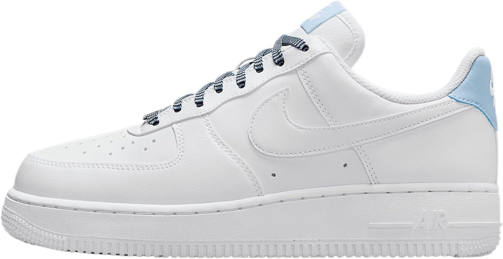 Women's Nike Air Force 1 '07 White/White-LT Armory Blue (IB7167 101)