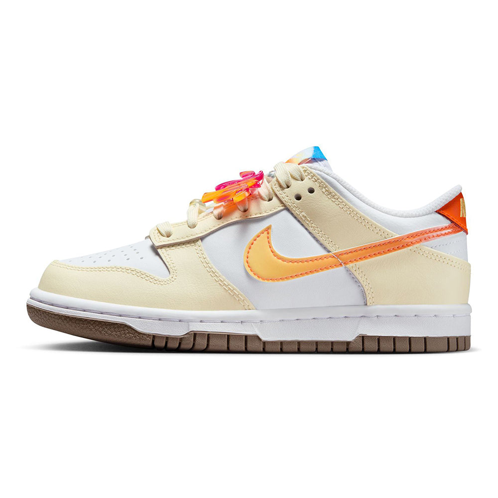 Big Kid's Nike Dunk Low White/Multi-Color-White (IB8891 191)
