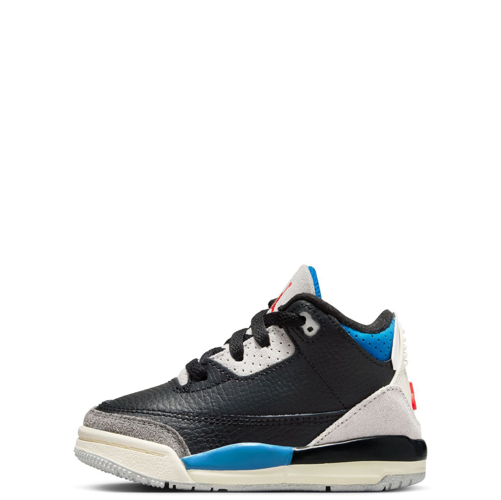 Toddler's Jordan 3 Retro OG Black/Chile Red-Neutral Grey (IB8966 004)