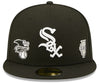 Men's New Era MLB Chicago White Sox Black Identity 59 Fifty Fitted Cap
