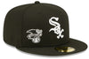 Men's New Era MLB Chicago White Sox Black Identity 59 Fifty Fitted Cap