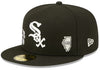 Men's New Era MLB Chicago White Sox Black Identity 59 Fifty Fitted Cap
