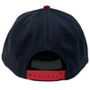 Men's New Era 9Fifty MLB Atlanta Braves Team Script Navy/Red Snapback - OSFM