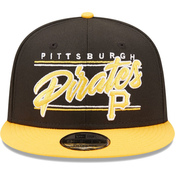 New Era 9Fifty MLB Pittsburgh Pirates Team Script Black/Yellow Snapback - OSFM