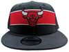 Men's New Era 9Fifty NBA Chicago Bulls Black/Red Trucker Snapback - OSFM