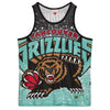 Men's Mitchell & Ness Blk NBA Vancouver Grizzlies Jumbotron Mesh Tank