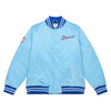 Mitchell & Ness Light Blue MLB Atlanta Braves Heavyweight Satin Jacket