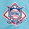Mitchell & Ness Light Blue MLB Atlanta Braves Heavyweight Satin Jacket