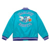 Mitchell & Ness NBA Charlotte Hornets Teal Heavyweight Satin Jacket