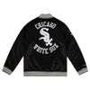 Mitchell & Ness Black MLB Chicago White Sox Heavyweight Satin Jacket