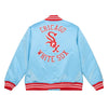 Mitchell & Ness Lght Blue MLB Chicago White Sox Heavyweight Satin Jacket