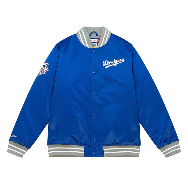 Mitchell & Ness Ryl Blu MLB Los Angeles Dodgers Heavyweight Satin Jacket