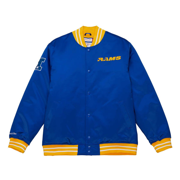 Mitchell & Ness NFL Los Angeles Rams Royal Blue Heavyweight Satin Jacket