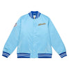 Mitchell & Ness Lght Blue MLB Milwaukee Brewers Heavyweight Satin Jacket