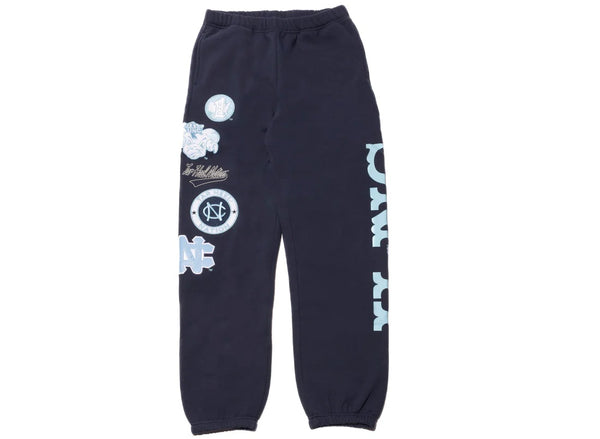 Men's Mitchell & Ness Navy Blue UNC NCAA Champ City Fleece Sweatpants