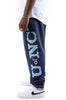 Men's Mitchell & Ness Navy Blue UNC NCAA Champ City Fleece Sweatpants